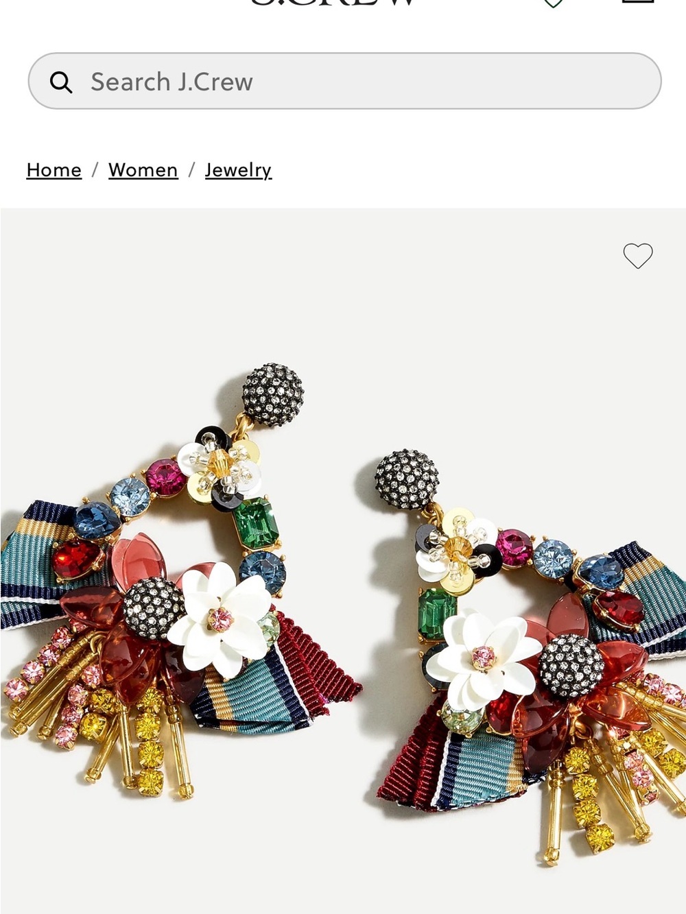J. Crew Multicolor Ribbon Necklace   Vintage New Mixed Med FREE EARRINGS❗️❗️ - Picture 15 of 16